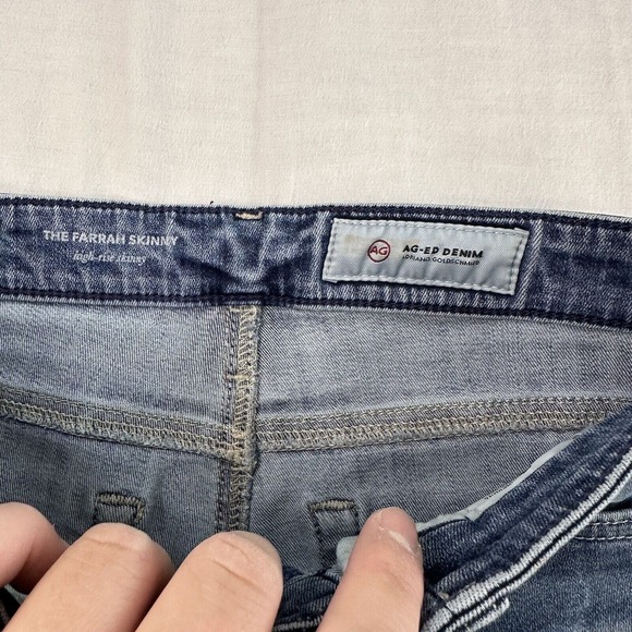 AG Adriano Goldschmied Jeans Women 25R Blue The Farrah Skinny High Rise Skinny - Picture 4 of 9